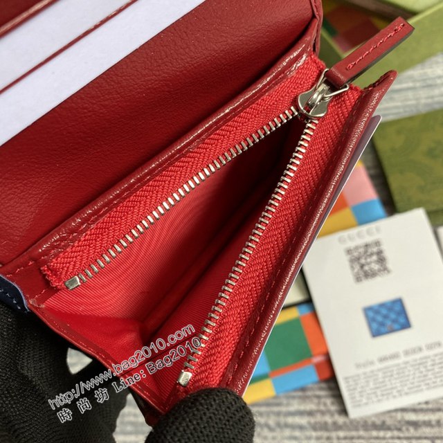 Gucci新款包包 古馳GG marmont小卡包 Gucci帆布零錢包 466492  ydg3284